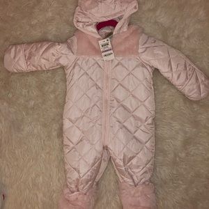 First Impressions Baby Girl Hooded Footed Snowsuit